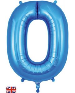 34" Letter O Blue