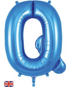 34" Letter Q Blue