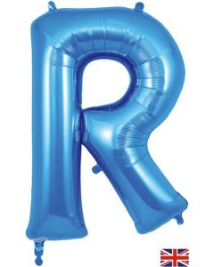 34" Letter R Blue
