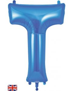 34" Letter T Blue
