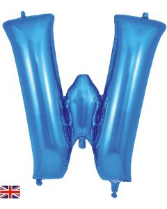 34" Letter W Blue
