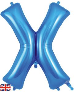 34" Letter X Blue