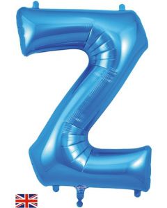 34" Letter Z Blue