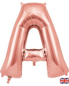 34" Letter A Rose Gold