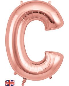34" Letter C Rose Gold