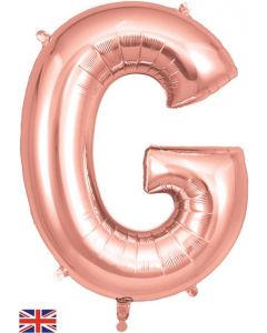 34" Letter G Rose Gold