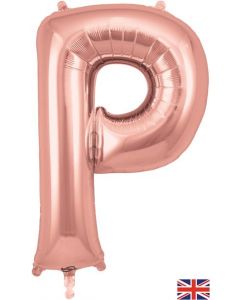 34" Letter P Rose Gold