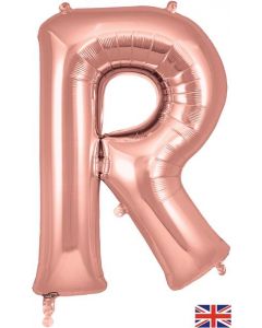 34" Letter R Rose Gold