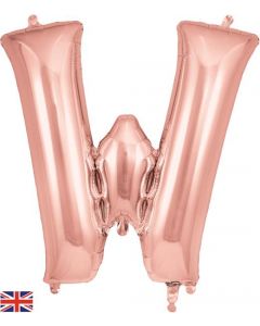 34" Letter W Rose Gold