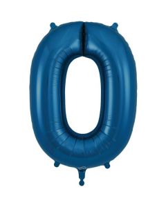 34" Number 0 Navy Blue Oaktree