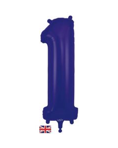 34" Purple Number 1 Foil Balloon Oaktree