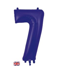 34" Purple Number 7 Foil Balloon Oaktree