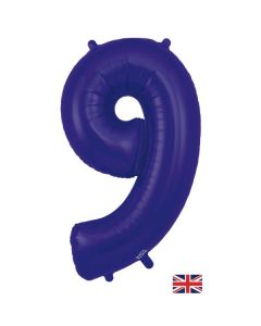 34" Purple Number 9 Foil Balloon Oaktree