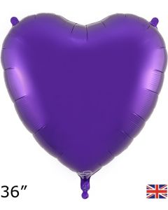 36" Purple Heart Foil Balloon Oaktree