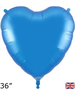 36" Blue Heart Foil Balloon Oaktree