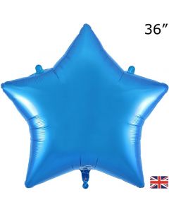 36" Blue Star Foil Balloon Oaktree
