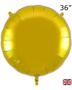 36" Gold Round Foil Balloon Oaktree