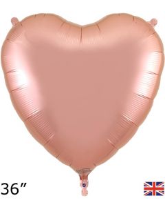 36" Rose Gold Heart Foil Balloon Oaktree