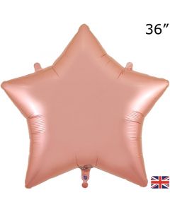 36" Rose Gold Star Foil Balloon Oaktree