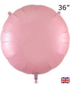 36" Matte Pink Round Foil Balloon Oaktree