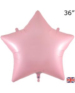 36" Matte Pink Star Foil Balloon Oaktree
