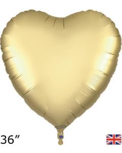 36" PURE GOLD HEART PACKAGED 608283