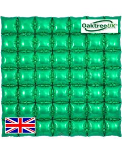 36" Green 7x7 Waffle Square Air Fill Foil Balloon (Packaged) Oaktree