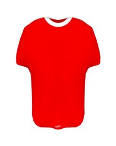 24" Red Sports Shirt Shape Metallic Foil Oaktree