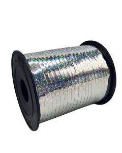 250 Metre Holographic Curling Ribbon Silver