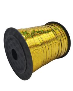 250 Metre Holographic Curling Ribbon Gold