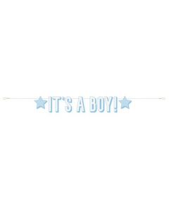 It's A Boy Blue Star Banner Unique