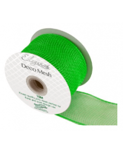 Eleganza Deco Mesh 63mm x 10m Apple Green