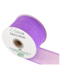 Eleganza Deco Mesh 63mm x 10m Lavender