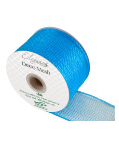 Eleganza Deco Mesh 63mm x 10m Turquoise