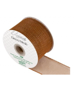 Eleganza Deco Mesh 63mm x 10m Tan