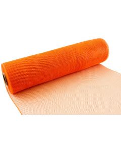 25cm x 9.1m (10yds) Orange Deco Mesh Eleganza