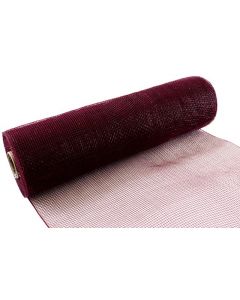25cm x 9.1m (10yds) Burgundy Deco Mesh Eleganza