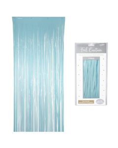Foil Door Curtain Pastel Blue 0.9m x 2.40m Oaktree