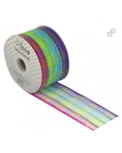 Eleganza Deco Mesh Colourful Check 63mm x 10m
