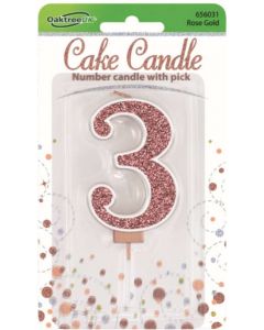 Sparkling Fizz Candle No.3 Rose Gold Oaktree