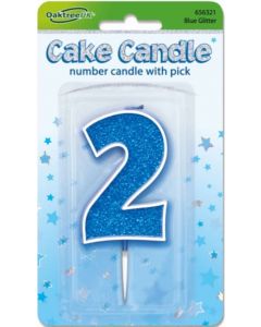 Glitter No.2 Candle Blue Oaktree