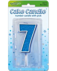 Glitter No.7 Candle Blue Oaktree