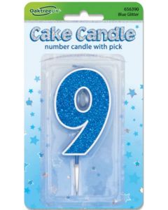 Glitter No.9 Candle Blue Oaktree