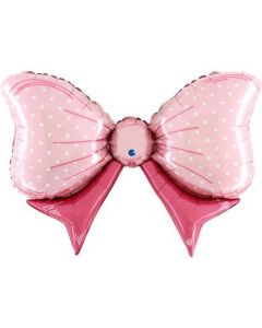 LIGHT PINK BOW 43" - 72080-P
