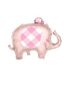 Pink Elephant Giant Foil Balloon 29"