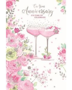 Your Anniversary C75 Pk6 Cards Simon Elvin