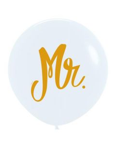 24" White Mr Latex 3Pk Amscan