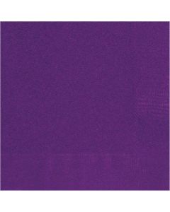 50 Deep Purple Lunch Napkins Unique