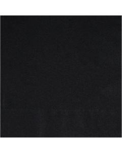 50 Midnight Black Lunch Napkins Unique