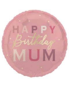 18" Birthday Mum Round Foil Unique